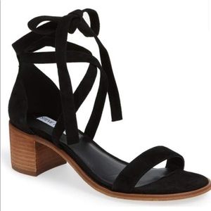 Steve Madden Suede wrap around block sandals